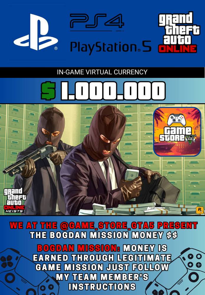 GTA V  Playstation 4 / 5 Money packs missions (no code) - $1.000